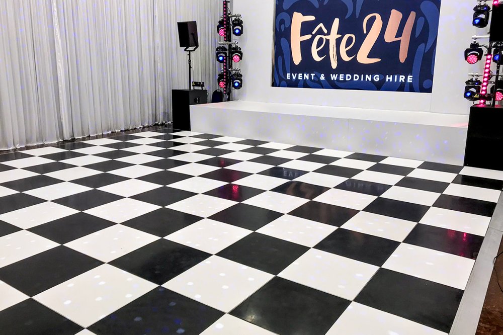 Black & White Checkered Floors