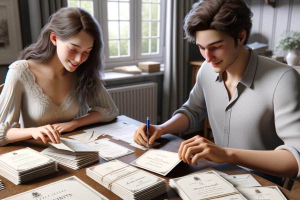 What is the Etiquette for Inviting Guests to a French Wedding?