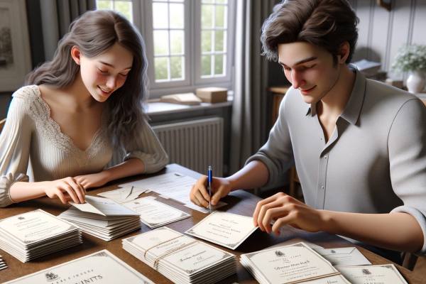What is the Etiquette for Inviting Guests to a French Wedding?